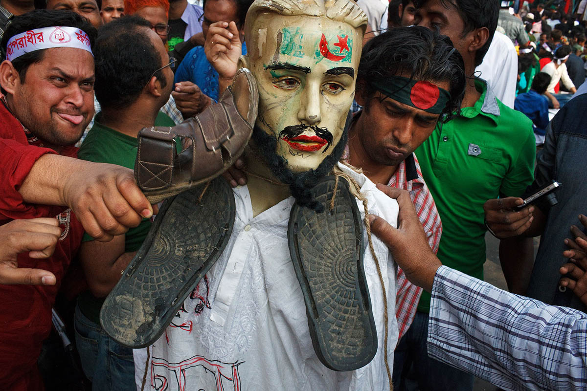 The Shahbagh rally in Dhaka, Bangladesh