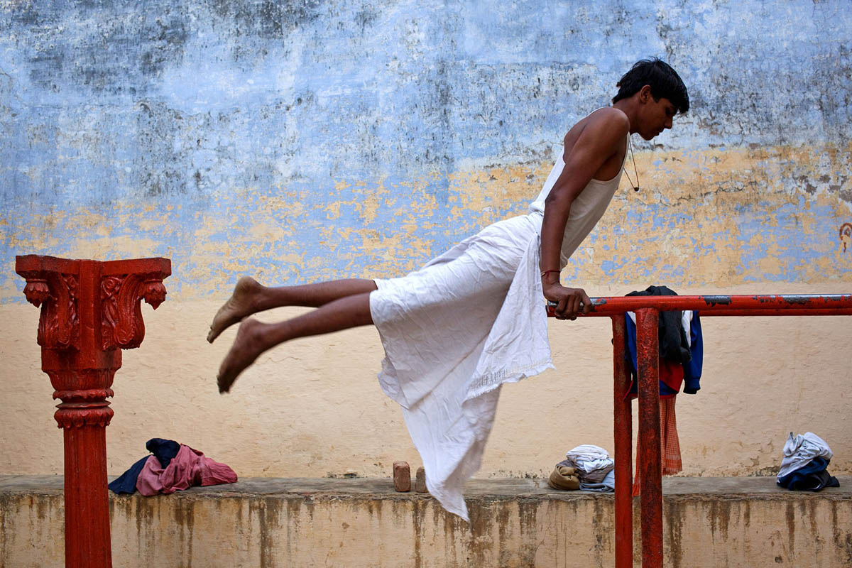 Morning Exercises- Varanasi, India.