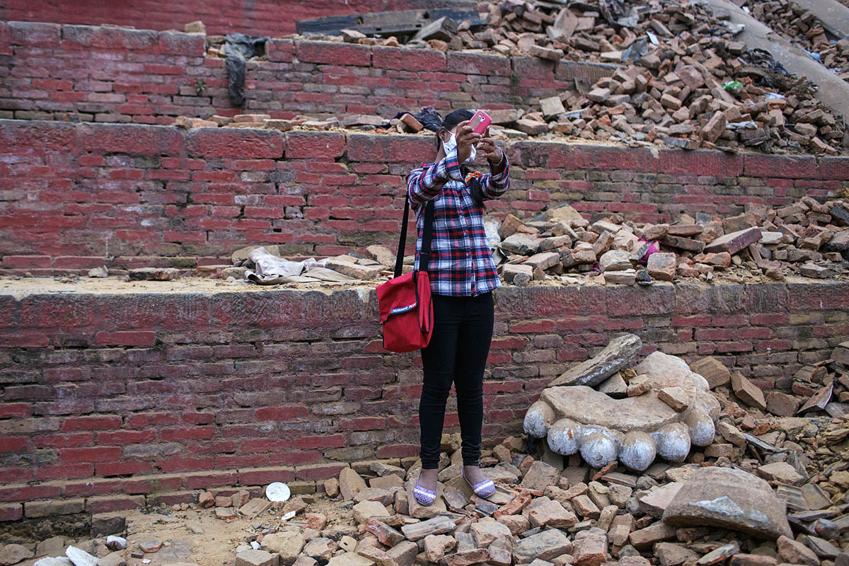 The day of the Earthquake in Kathmandu, 25 April 2015
